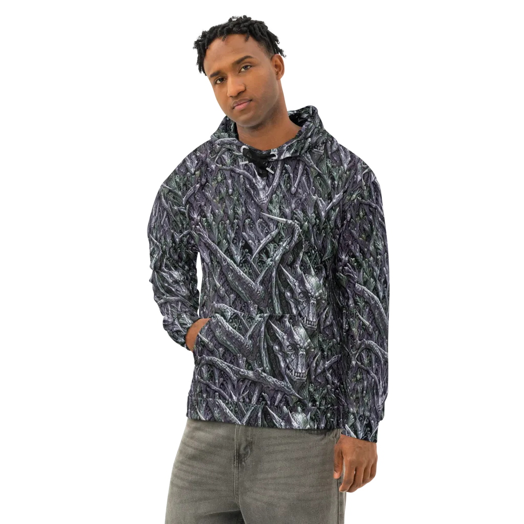 Thornbone Grove on Cotton Hoodie — Left Front