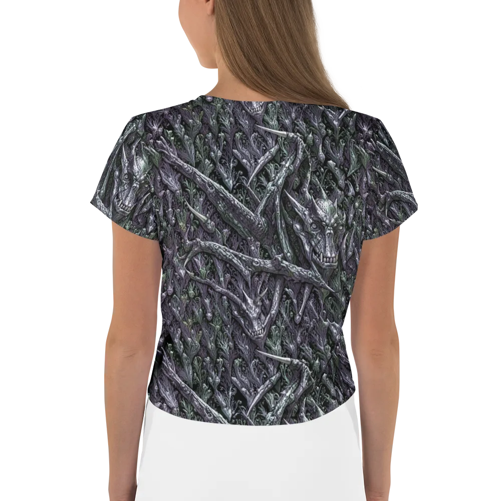 Thornbone Grove on Crop Tee — Back