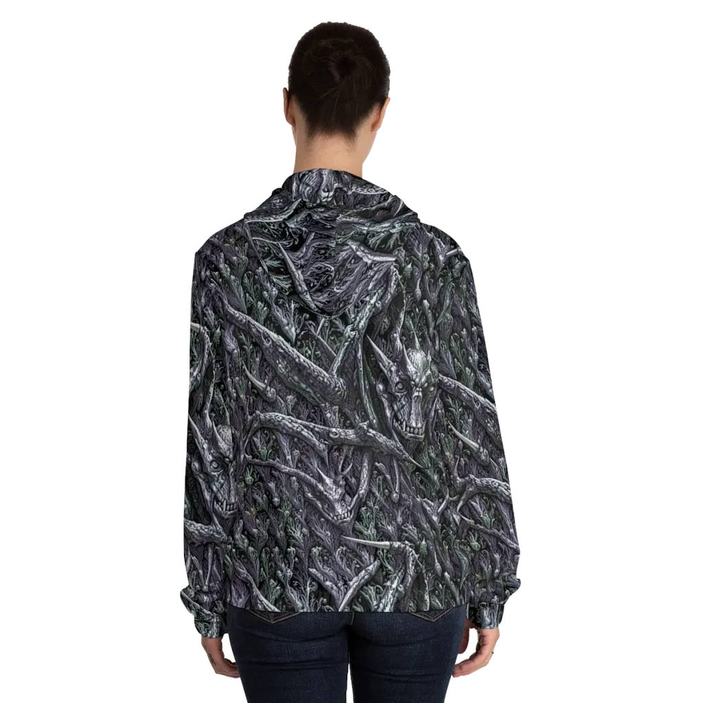 Thornbone Grove on Women's Full-Zip Hoodie — Back On Person