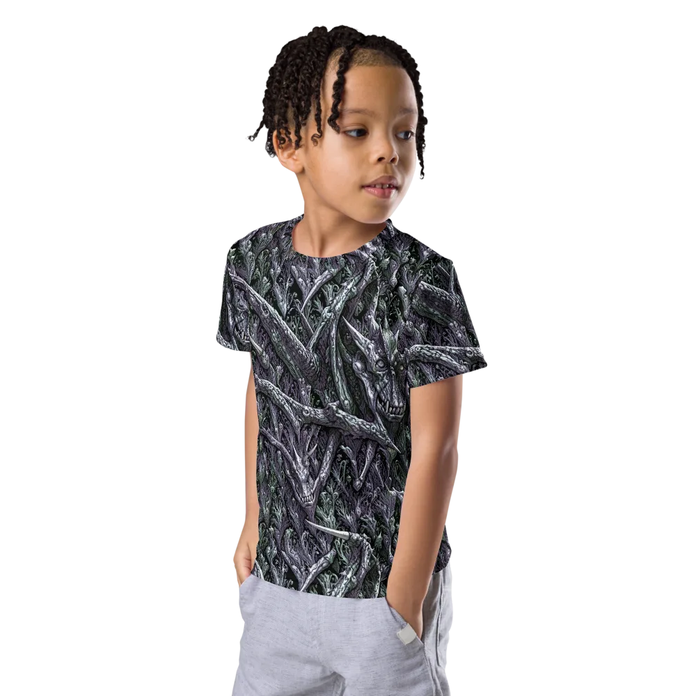 Thornbone Grove on Kids Crew Neck T-Shirt — Left Front
