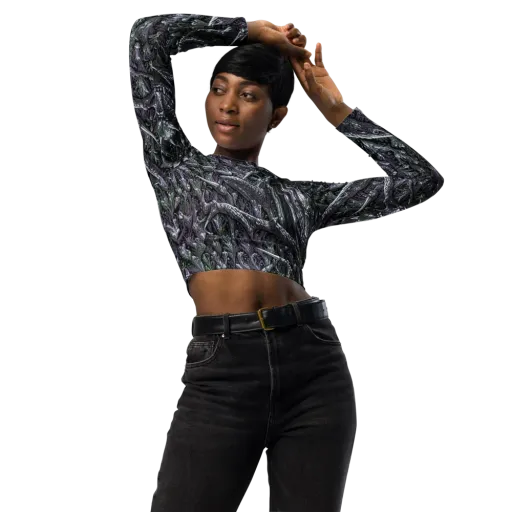 Thornbone Grove on a Long Sleeve Crop Top
