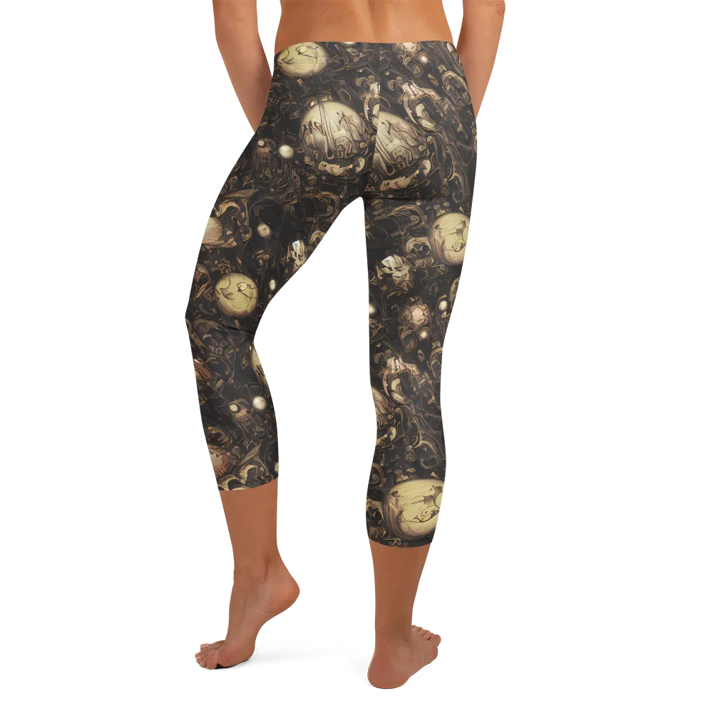Gilded Eclipse on Capri Leggings — Back
