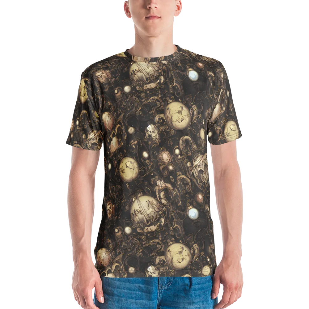 Gilded Eclipse on Men's Crew Neck T-Shirt — Front