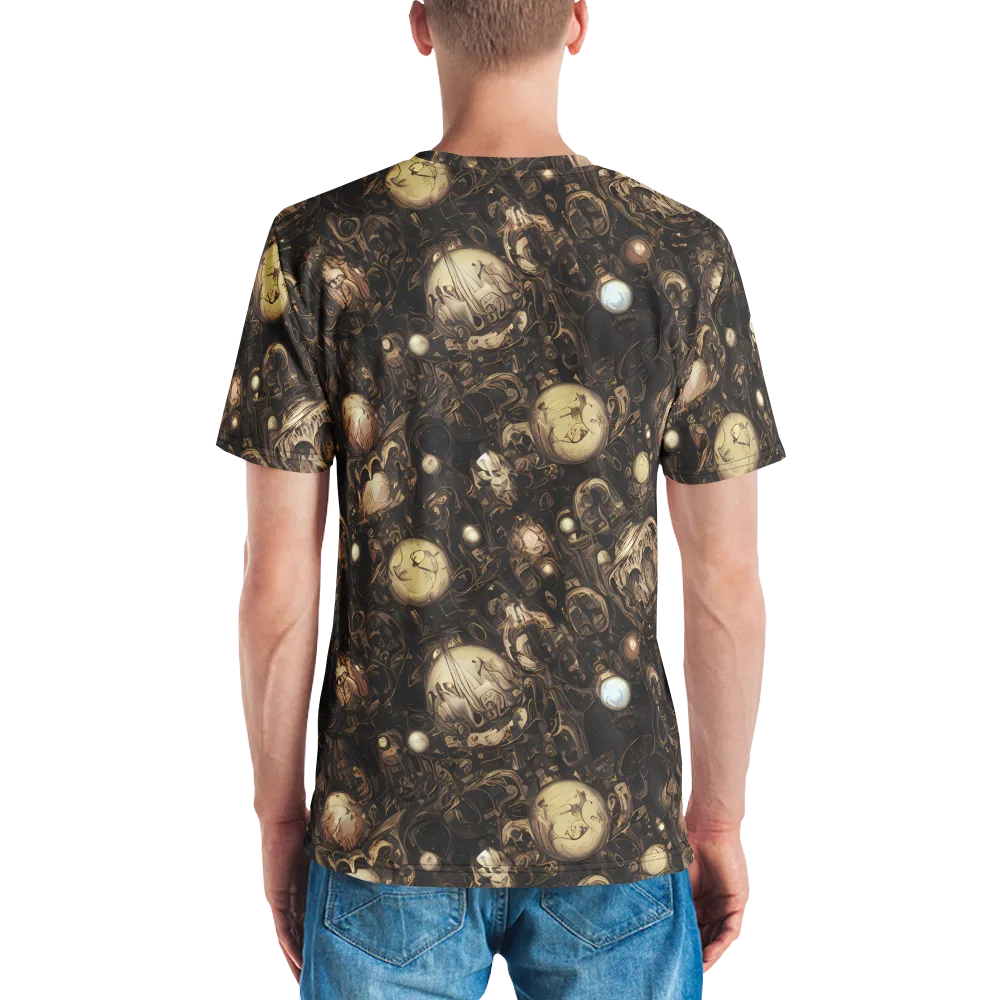 Gilded Eclipse on Men's Crew Neck T-Shirt — Back