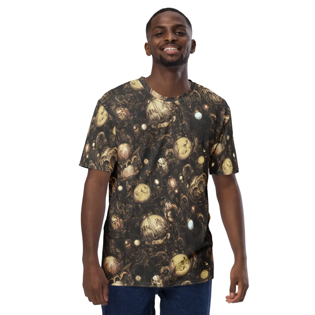 Gilded Eclipse on Men's Crew Neck T-Shirt — Front