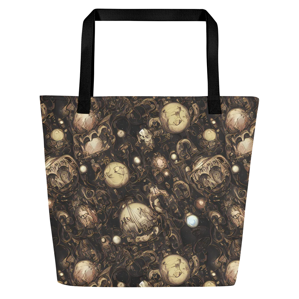 Gilded Eclipse on Large Tote Bag W/ Pocket — Front