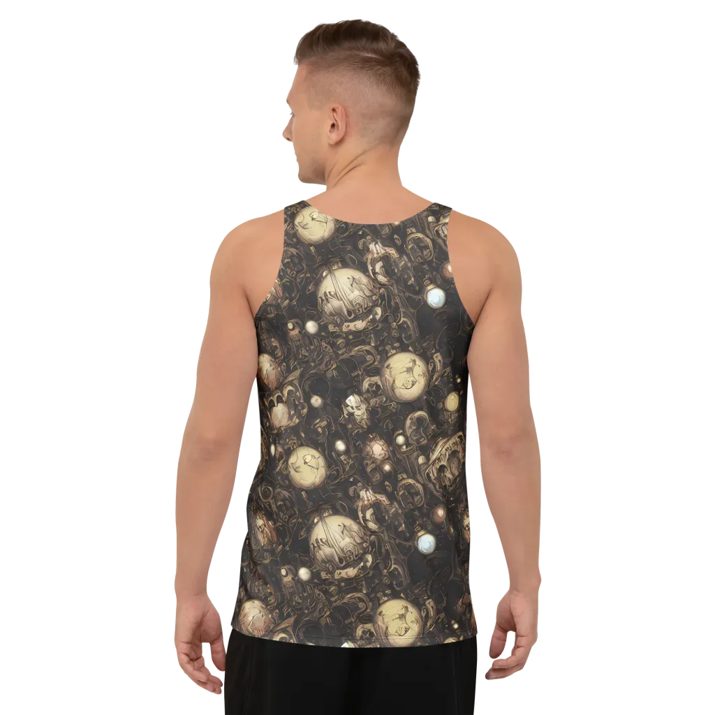 Gilded Eclipse on Men's Tank Top — Back