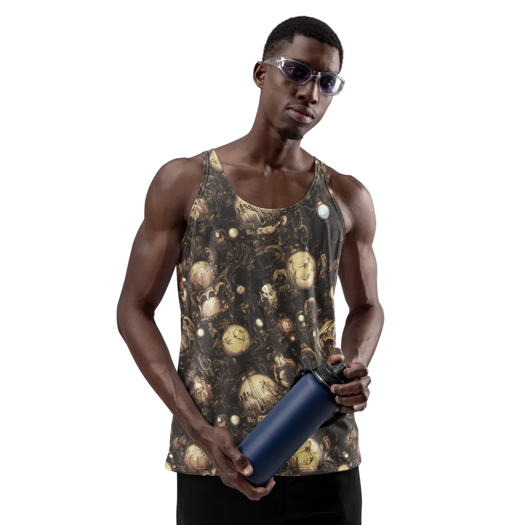 Gilded Eclipse on Men's Tank Top — Front