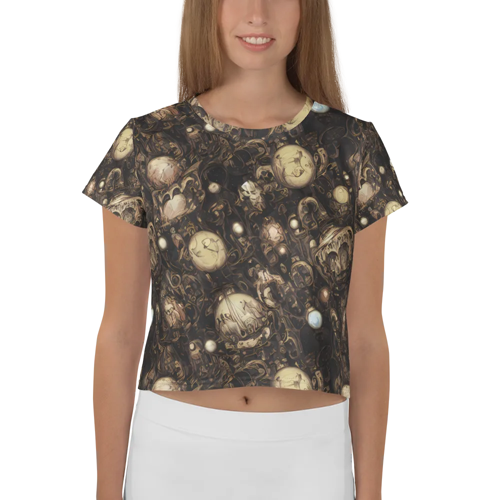 Gilded Eclipse on Crop Tee — Front