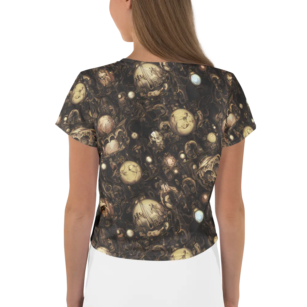 Gilded Eclipse on Crop Tee — Back