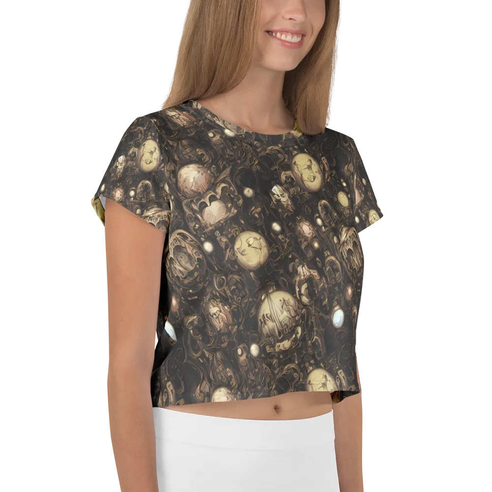 Gilded Eclipse on Crop Tee — Right