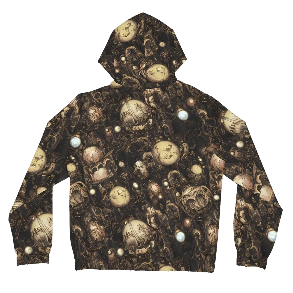 Gilded Eclipse on Women's Full-Zip Hoodie — Back