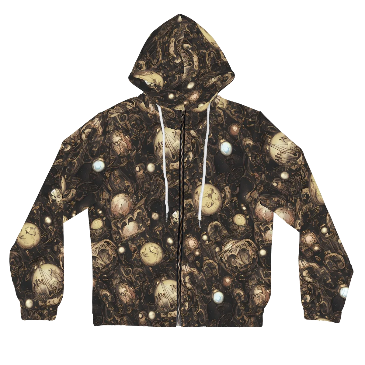Gilded Eclipse on Women's Full-Zip Hoodie — Front