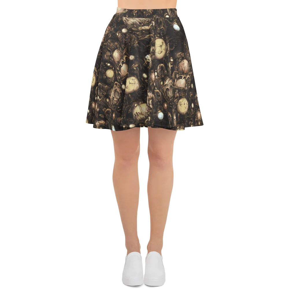 Gilded Eclipse on Skater Skirt — Front