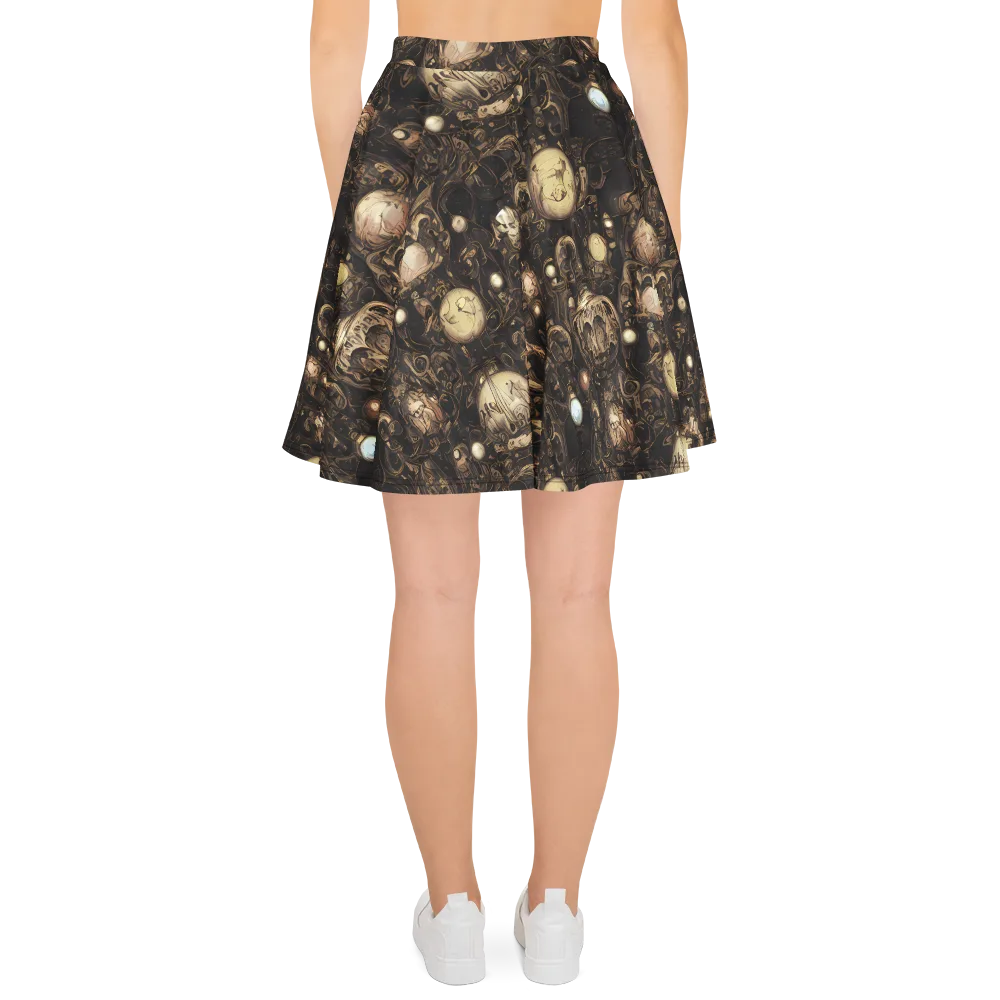 Gilded Eclipse on Skater Skirt — Back