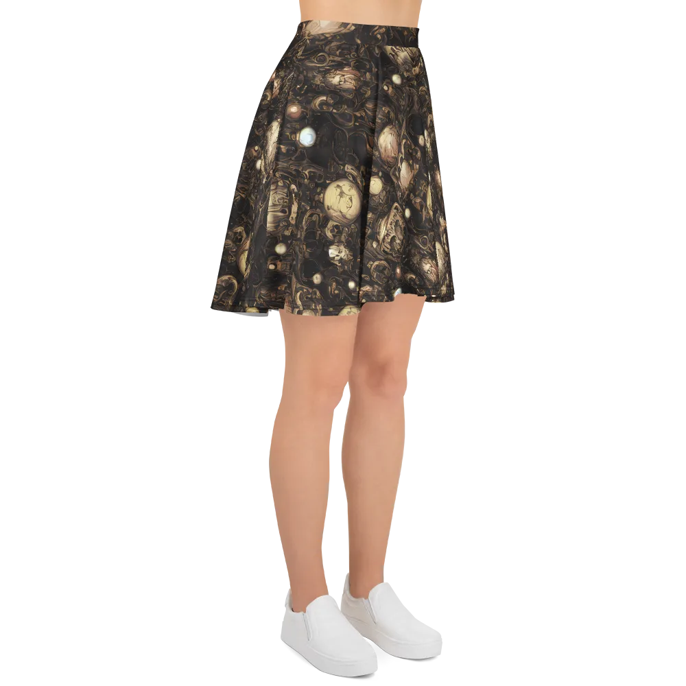 Gilded Eclipse on Skater Skirt — Right