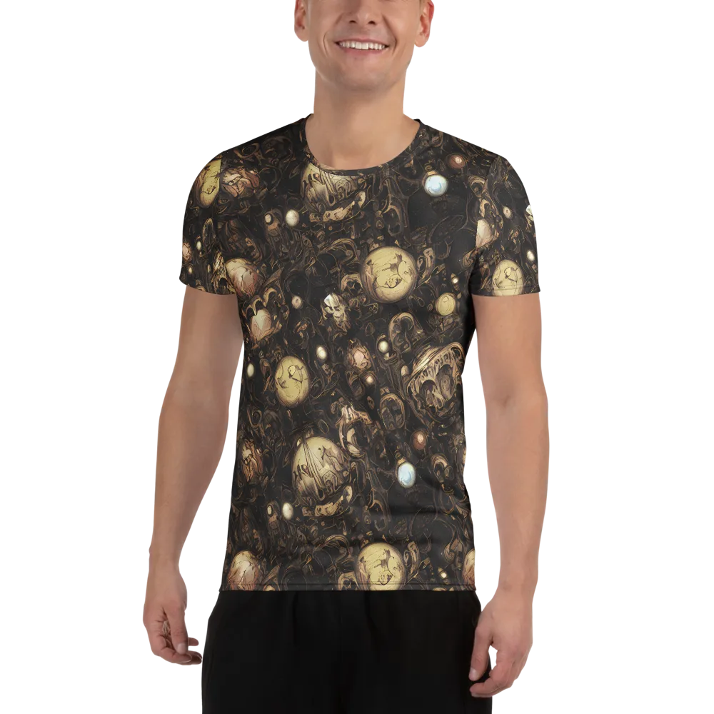 Gilded Eclipse on Men's Athletic T-Shirt — Front