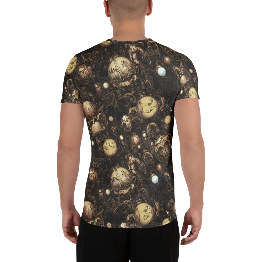 Gilded Eclipse on Men's Athletic T-Shirt — Back