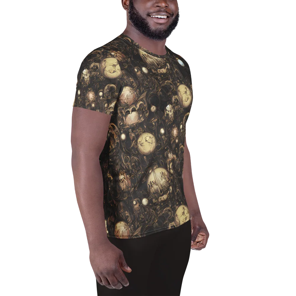 Gilded Eclipse on Men's Athletic T-Shirt — Right