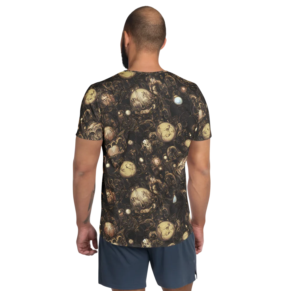 Gilded Eclipse on Men's Athletic T-Shirt — Back