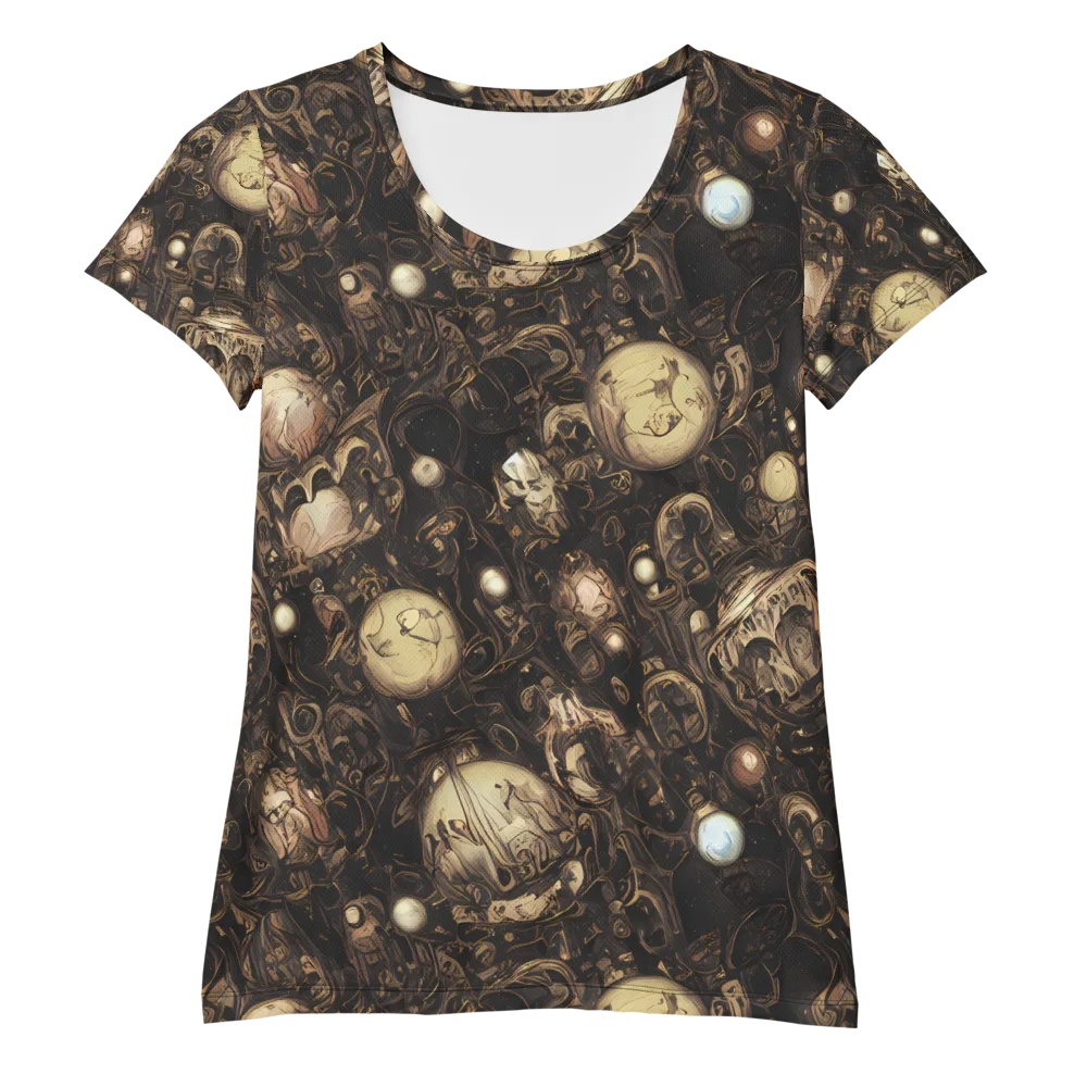 Gilded Eclipse on Women's Athletic T-Shirt — Front