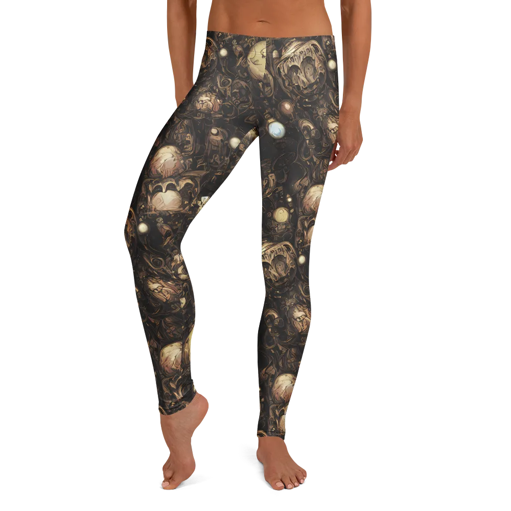 Gilded Eclipse on Leggings — Front