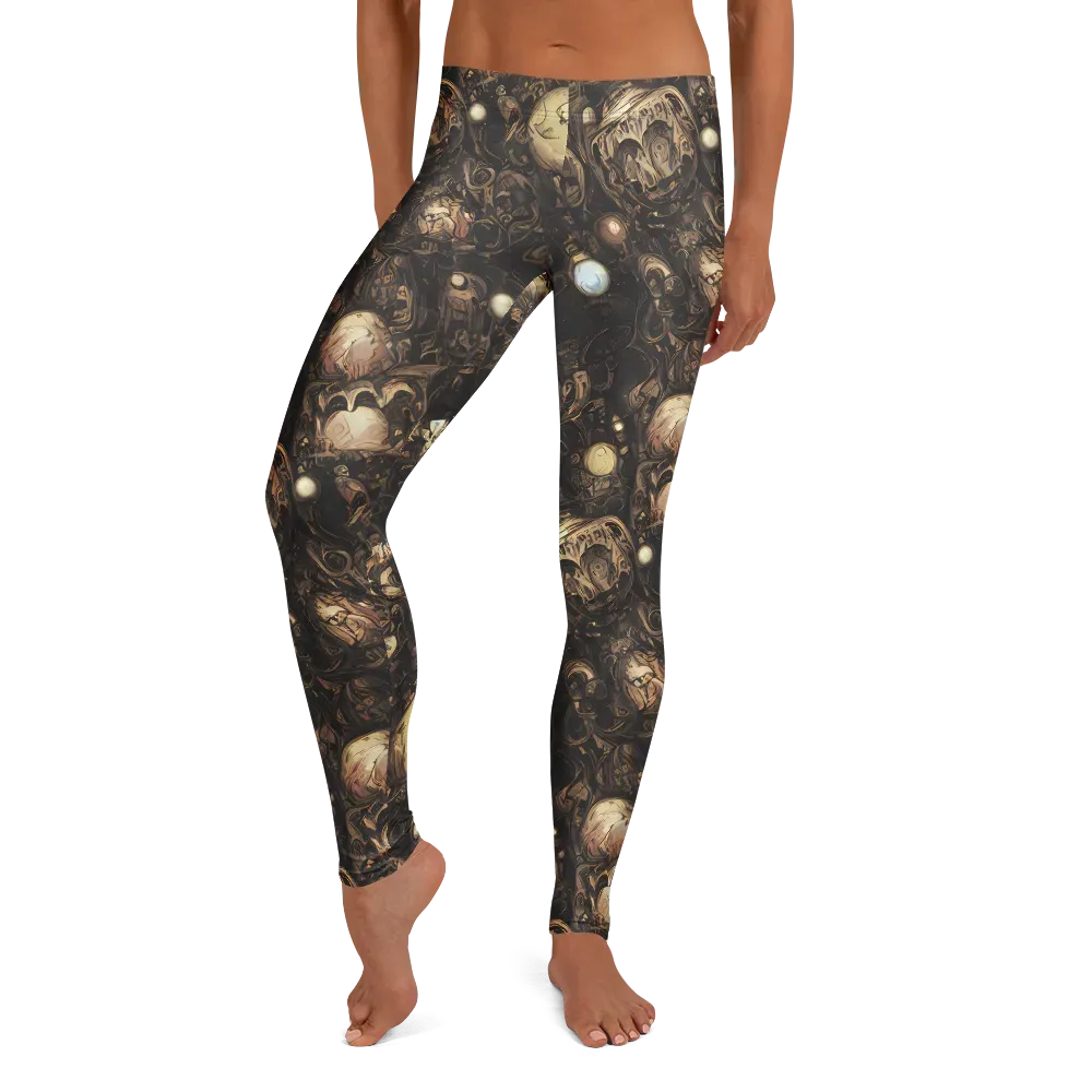 Gilded Eclipse on Leggings — Front
