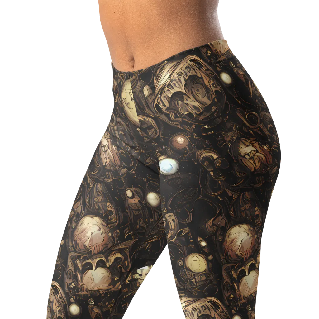 Gilded Eclipse on Leggings — Left Front