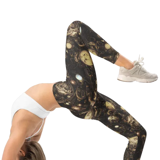 Gilded Eclipse on a Leggings