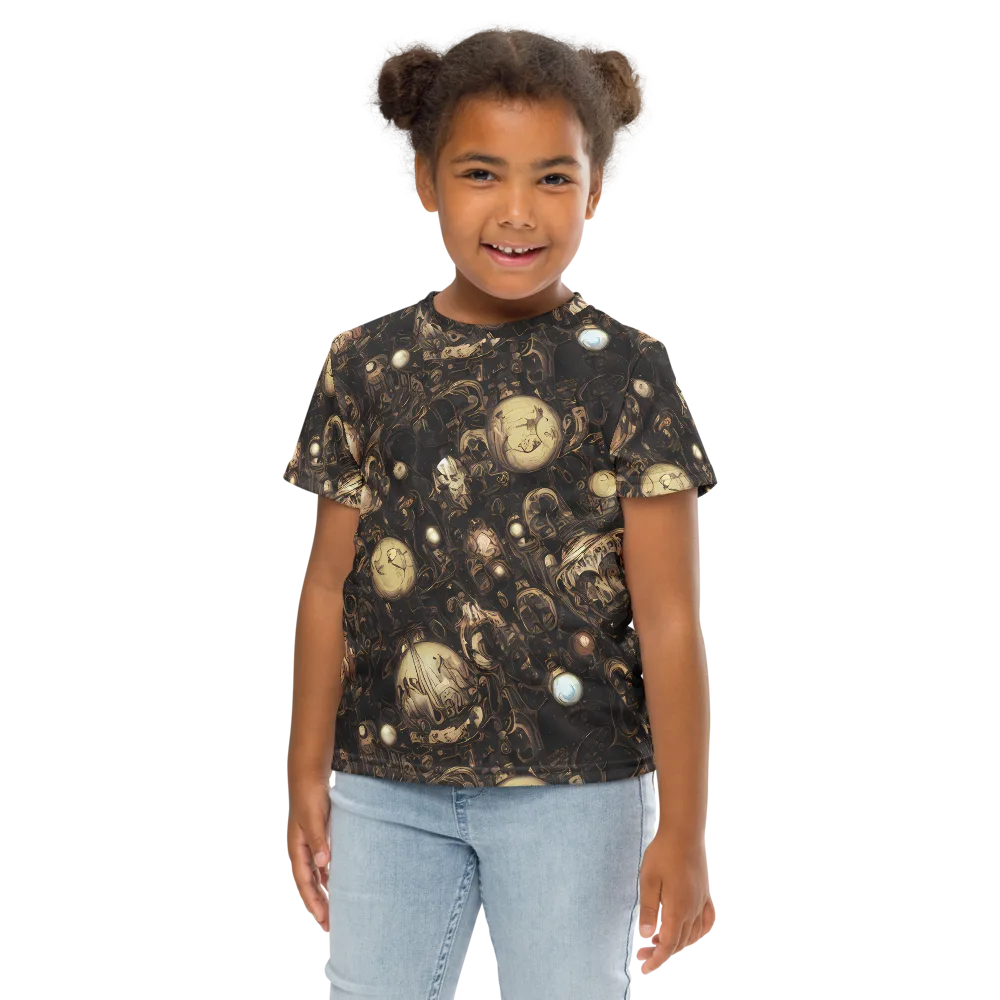 Gilded Eclipse on Kids Crew Neck T-Shirt — Front