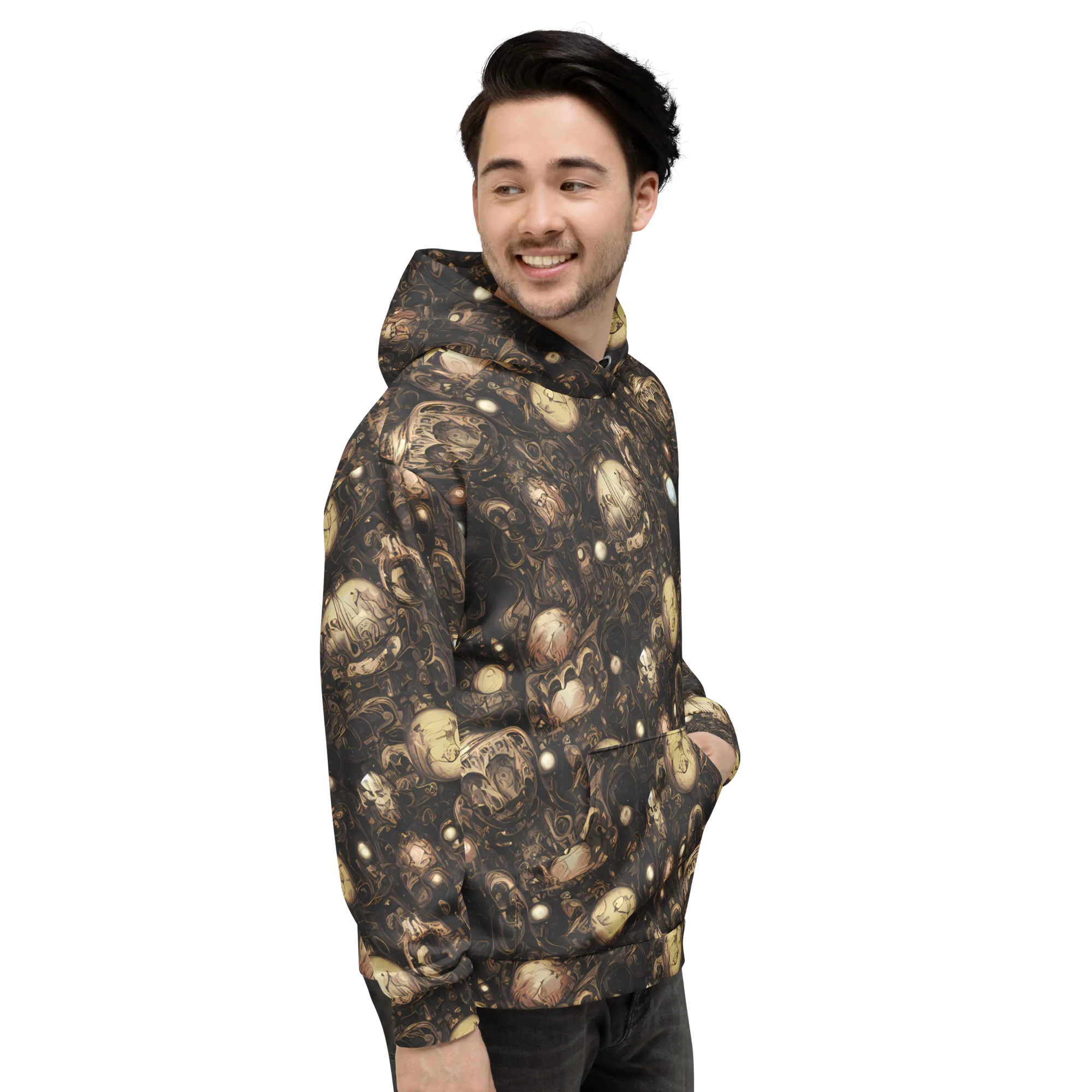 Gilded Eclipse on Hoodie — Right