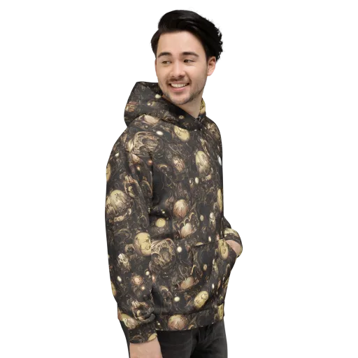 Gilded Eclipse on a Hoodie