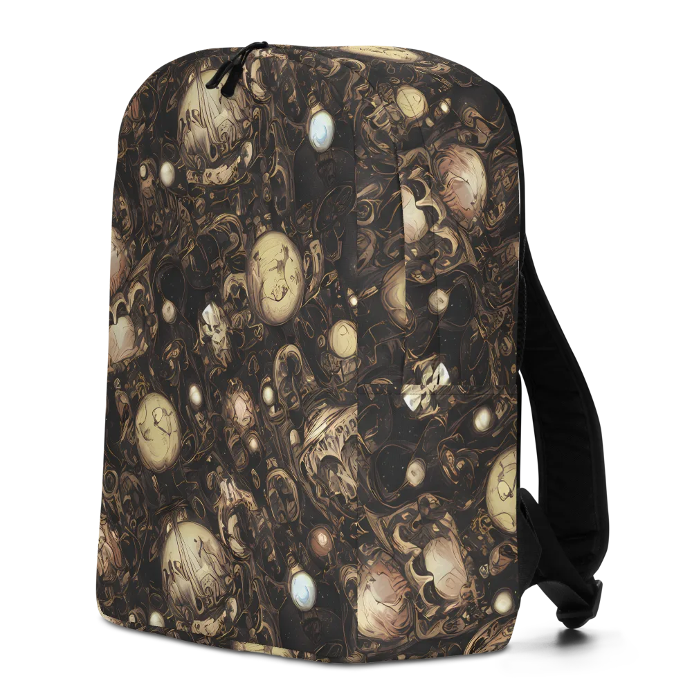 Gilded Eclipse on Minimalist Backpack — Left
