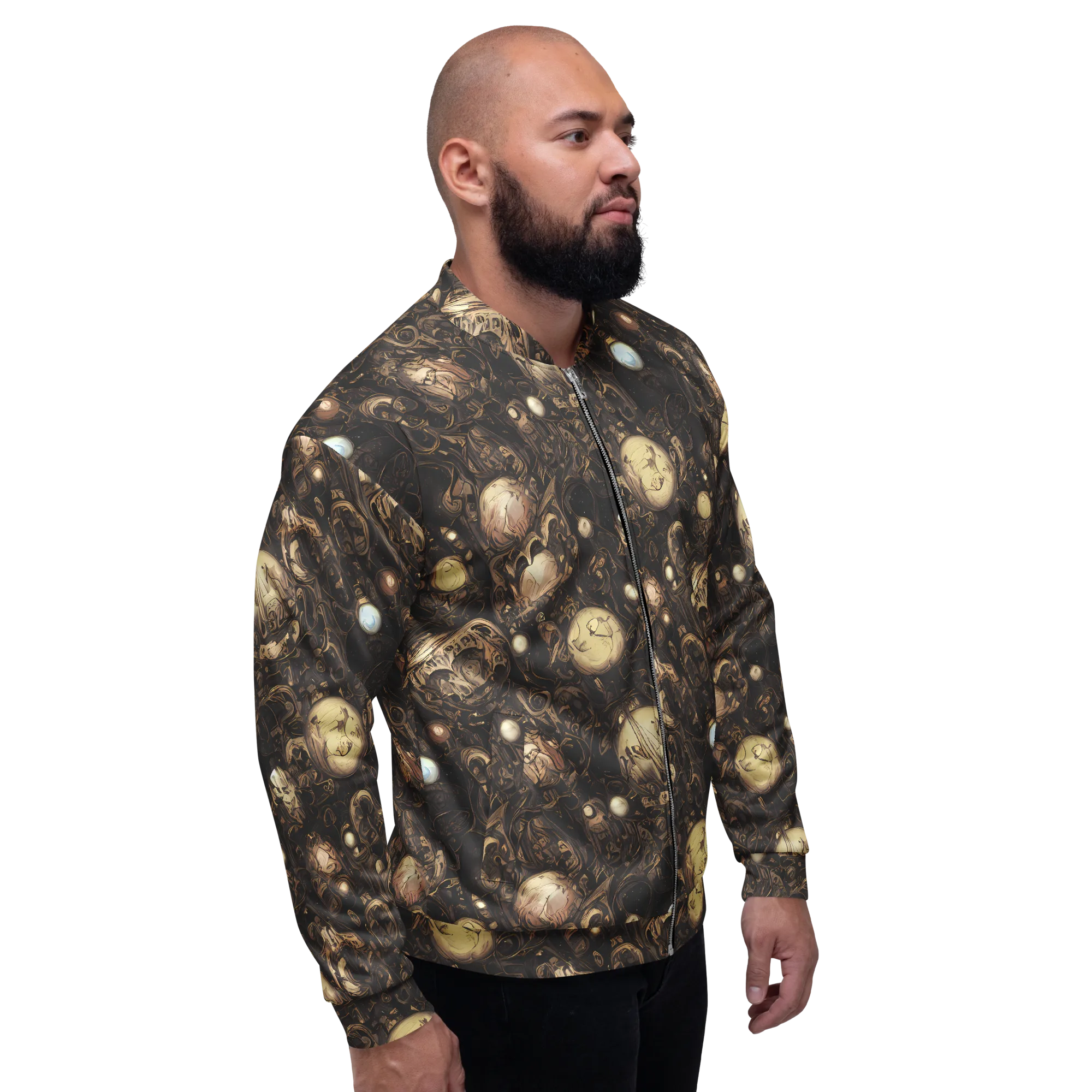Gilded Eclipse on Bomber Jacket — Right