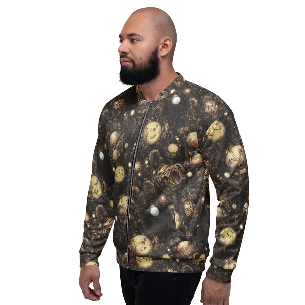 Gilded Eclipse on Bomber Jacket — Left