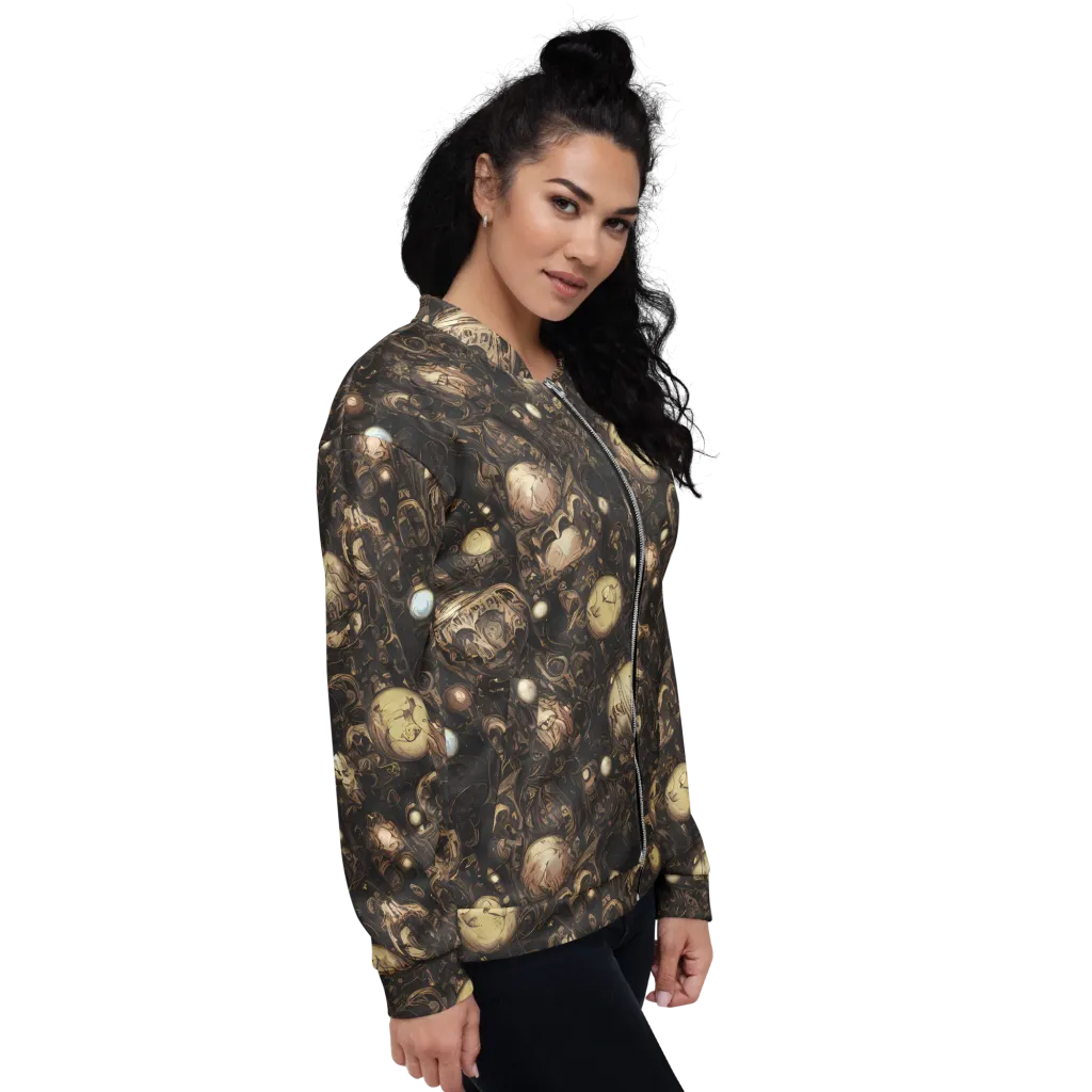 Gilded Eclipse on Bomber Jacket — Right