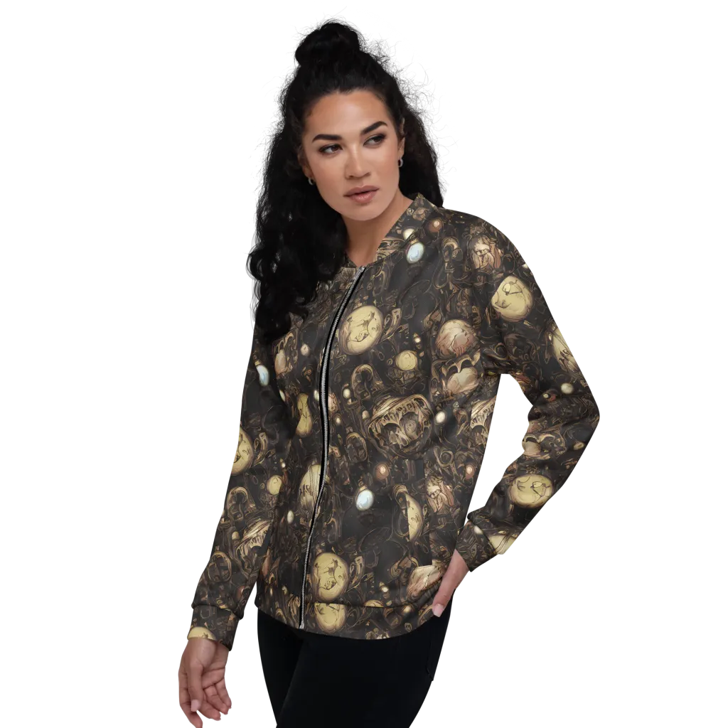 Gilded Eclipse on Bomber Jacket — Left