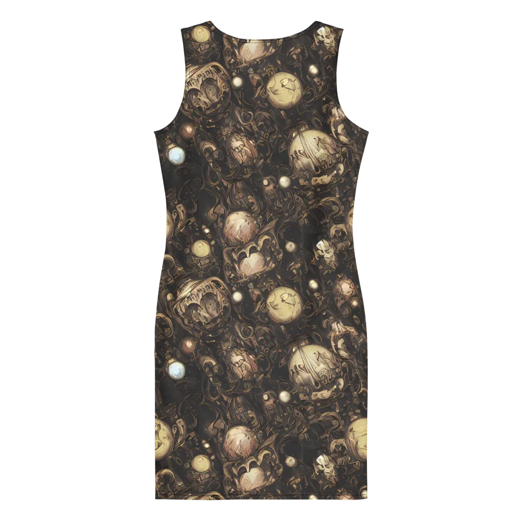 Gilded Eclipse on Bodycon Dress — Back