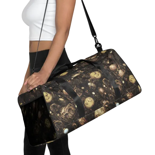 Gilded Eclipse on a Duffle Bag