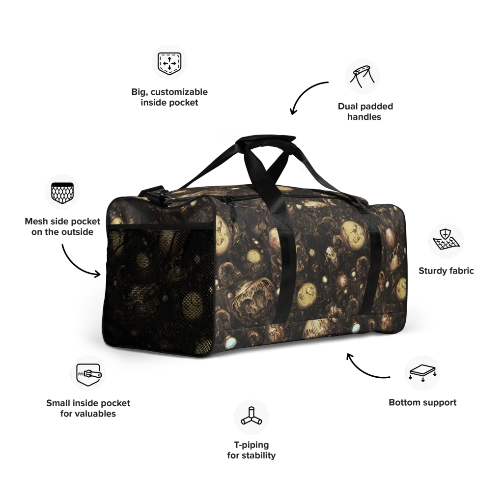 Gilded Eclipse on Duffle Bag — Right Front