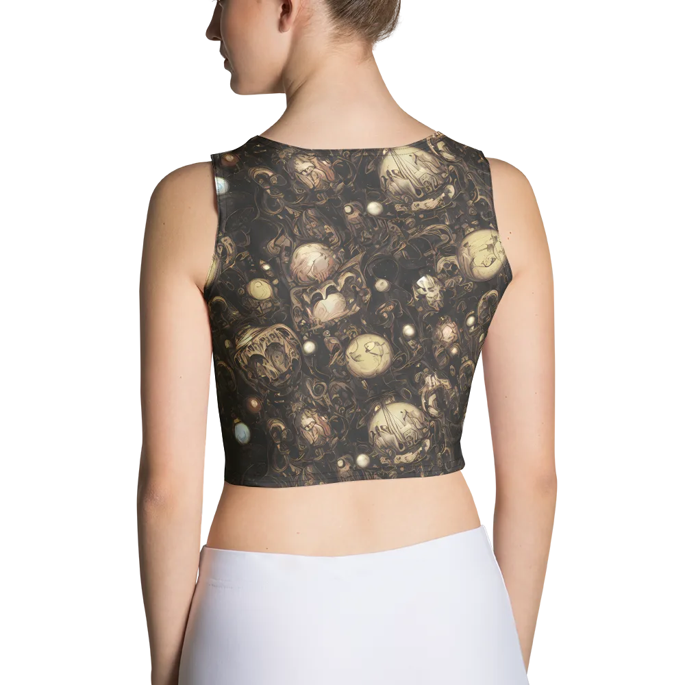 Gilded Eclipse on Crop Top — Back