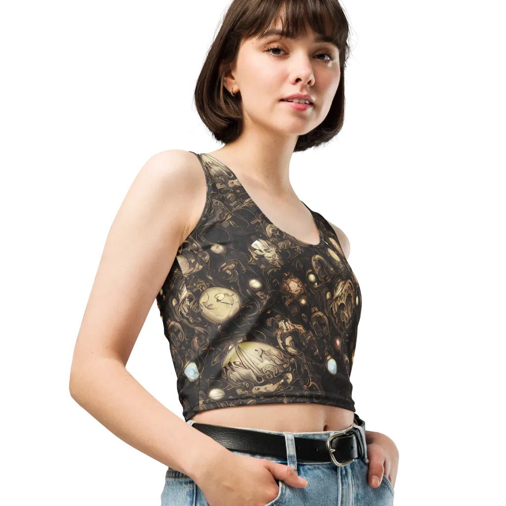 Gilded Eclipse on Crop Top — Right Front