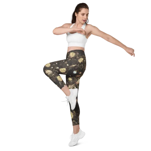 Gilded Eclipse on a Leggings with Pockets