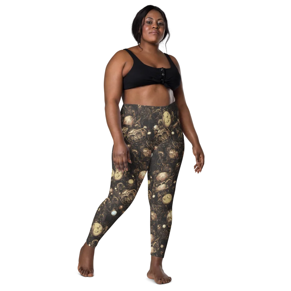Gilded Eclipse on Leggings with Pockets — Front