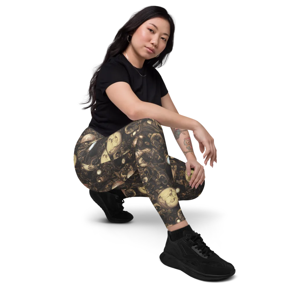 Gilded Eclipse on Leggings with Pockets — Right Front