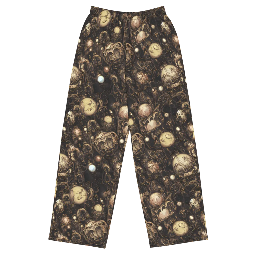 Gilded Eclipse on Wide-Leg Pants — Front