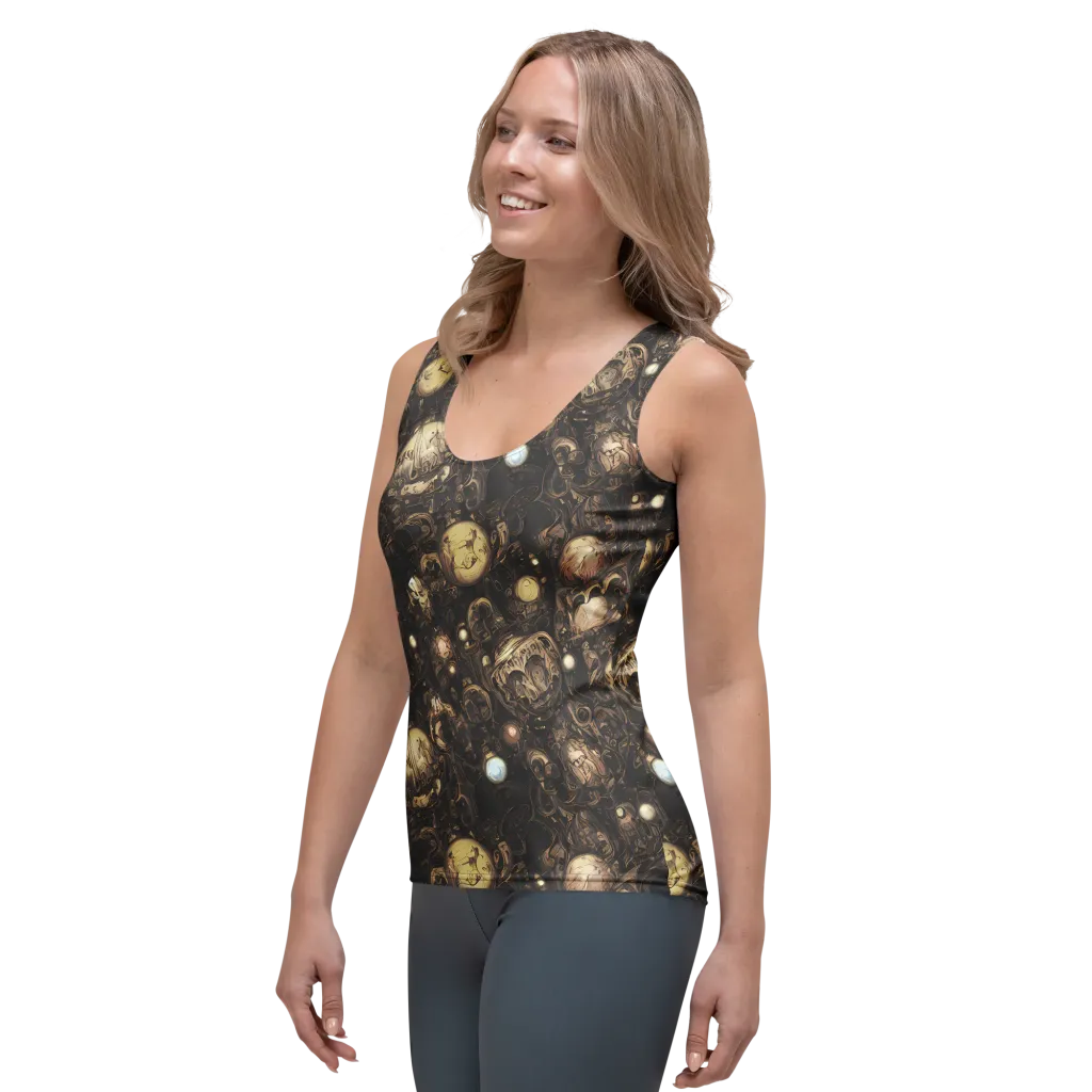 Gilded Eclipse on Women's Tank Top — Left Front