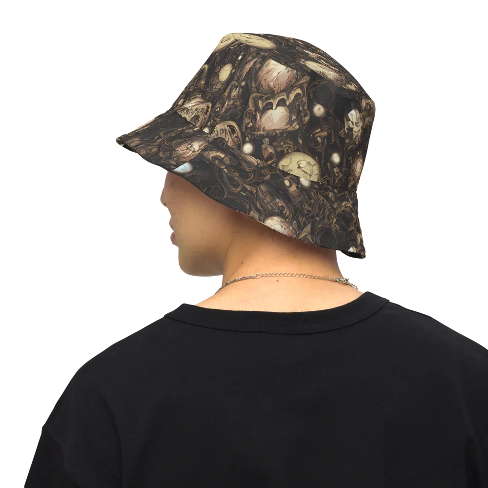Gilded Eclipse on Reversible Bucket Hat — Back Inside