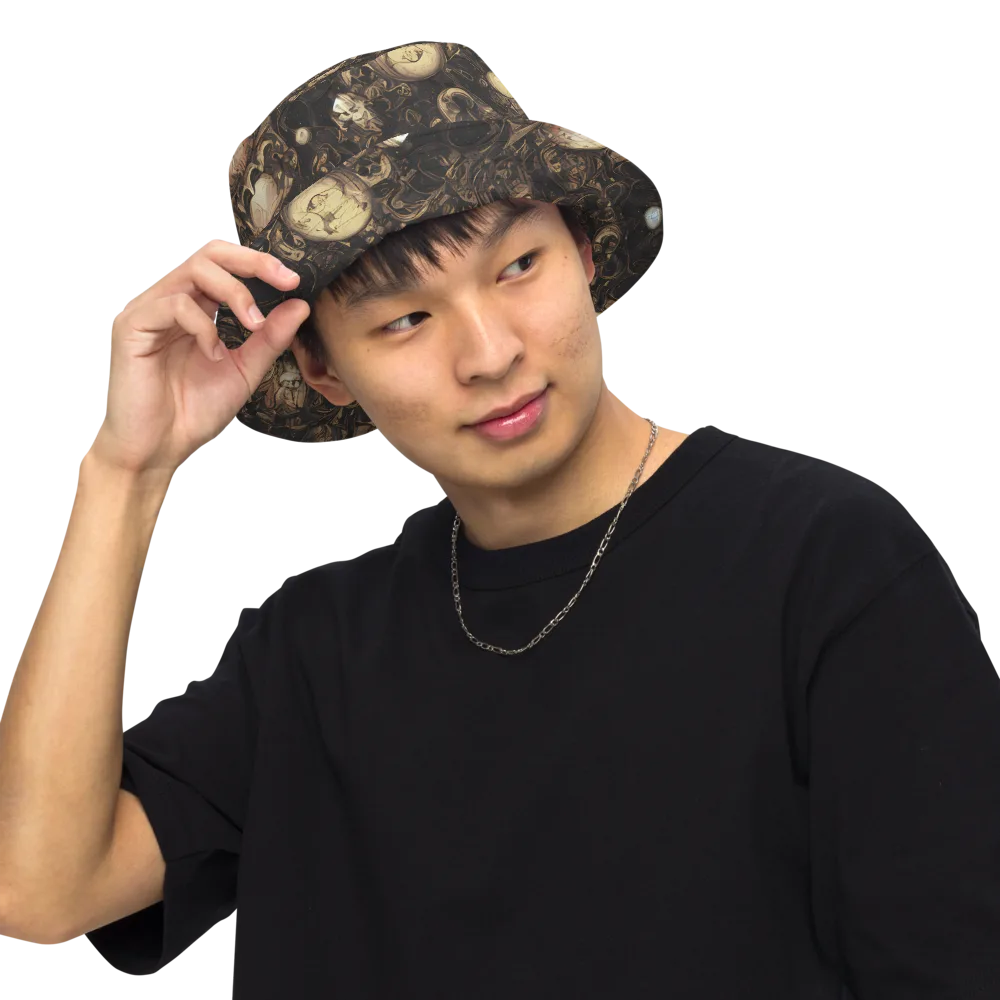 Gilded Eclipse on Reversible Bucket Hat — Front Inside