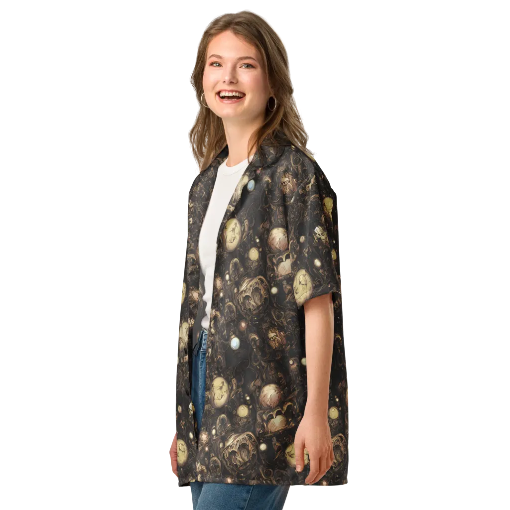 Gilded Eclipse on Button Shirt — Left Front